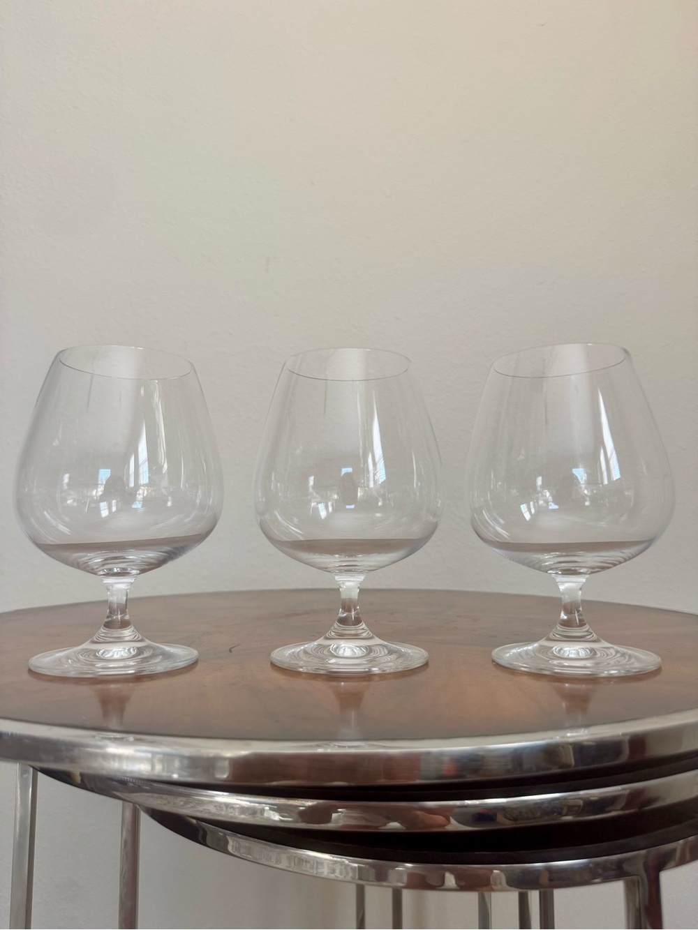 3 Riedel Crystal Brandy / Cognac Snifter Glasses - Hand Blown In Austria